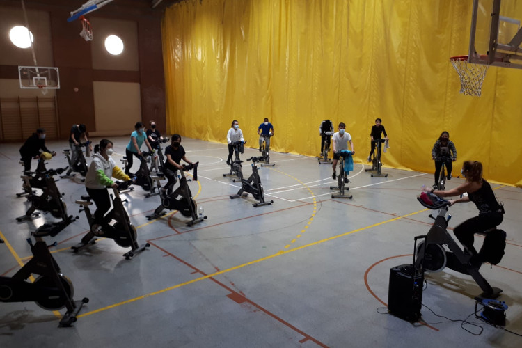 De marcha haciendo deporte